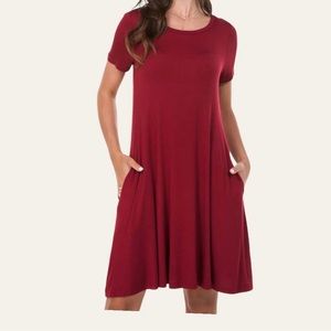 Women’s Red Sleeves Dress Size XXLARGE